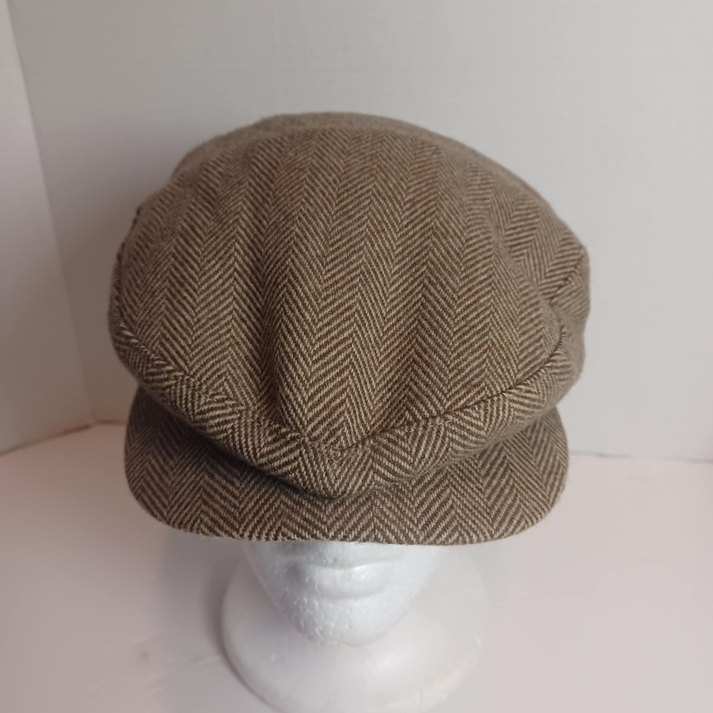 VTG United Hatters Cap & Millinery Union Cabbie 100% Cashmere Med Made In USA